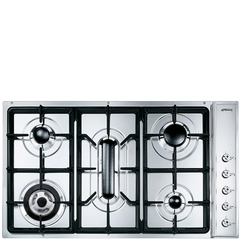 Placa de Gas Smeg E SE93SGH3 90cm 5 Zonas Inox