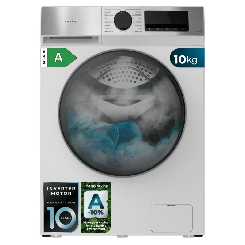 Lavadora Cecotec Bolero DressCode 10450 Inverter Plus 10Kg Clase A-10% Blanco