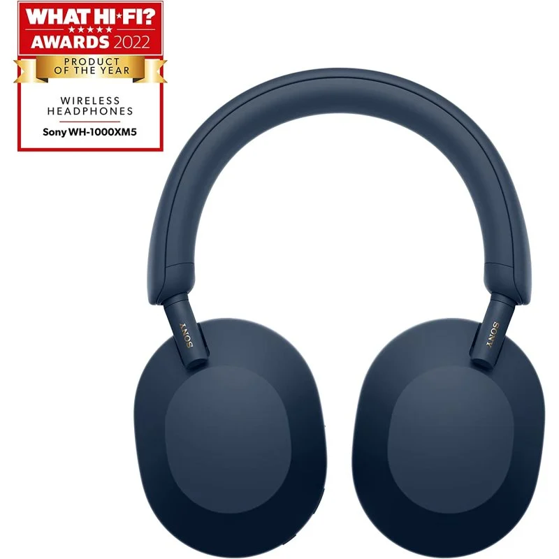 Auriculares Sony WH1000XM5S.CE7 con Cancelación de Ruido Azules - Imagen 2