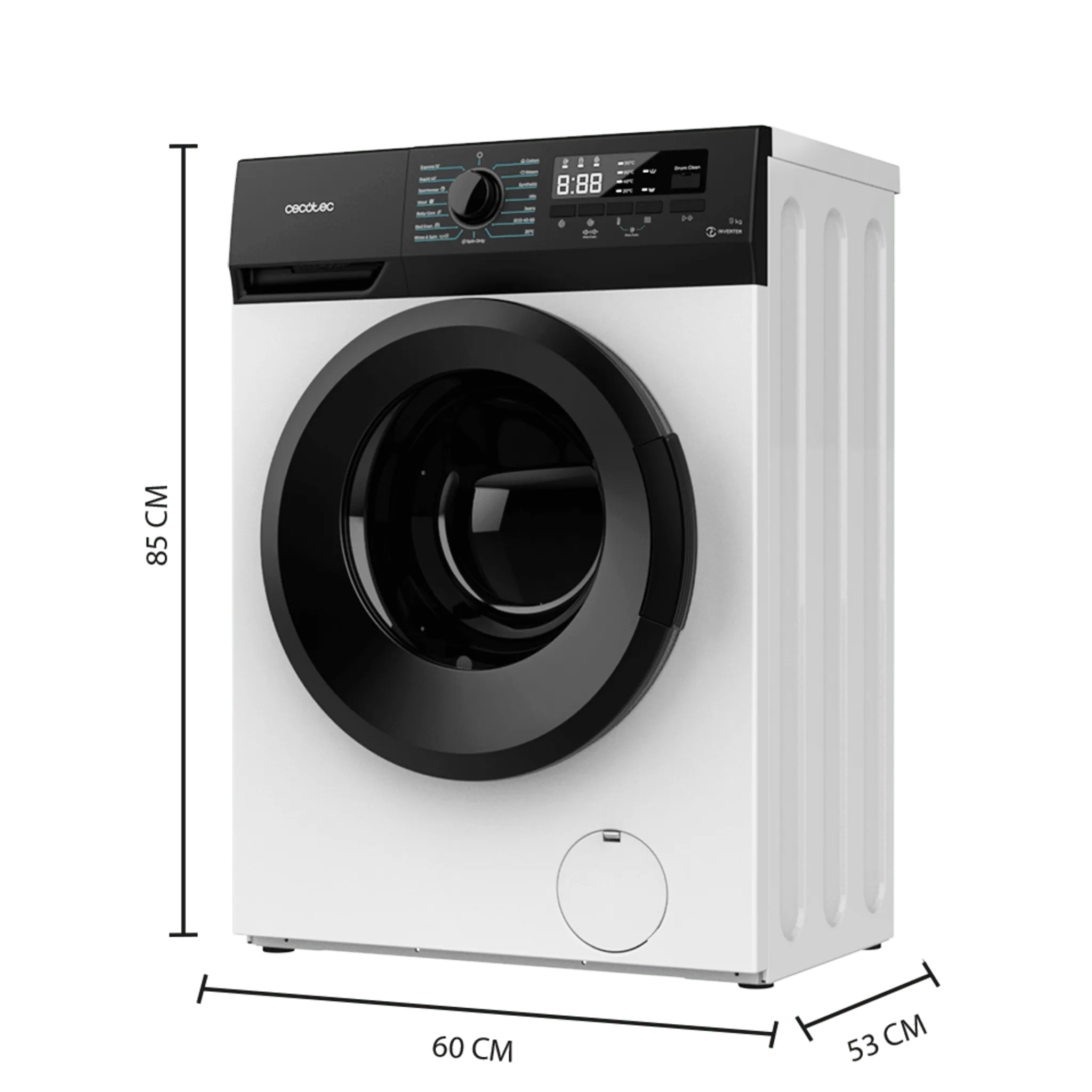 Lavadora Cecotec Bolero Dresscode 9300 Inverter Max 9Kg Clase A Blanco - Imagen 2