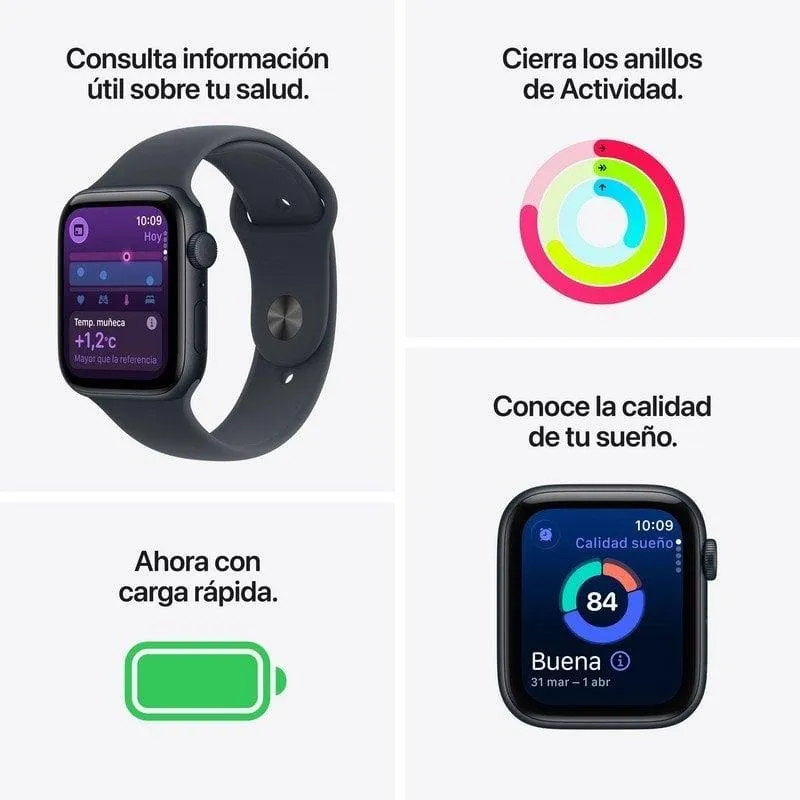 Smartwatch Apple Watch SE 3 GPS 40mm Blanco con correa S/M - Imagen 2