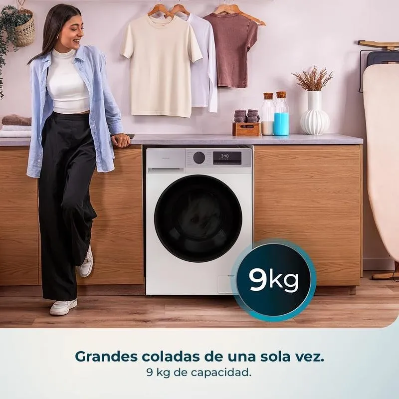 Lavadora Cecotec Bolero DressCode 9450 Inverter 9Kg Clase A-10% Blanco - Imagen 3