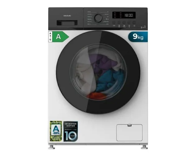 Lavadora Cecotec Bolero DressCode 9155 Inverter 9Kg Clase A-30% Blanco