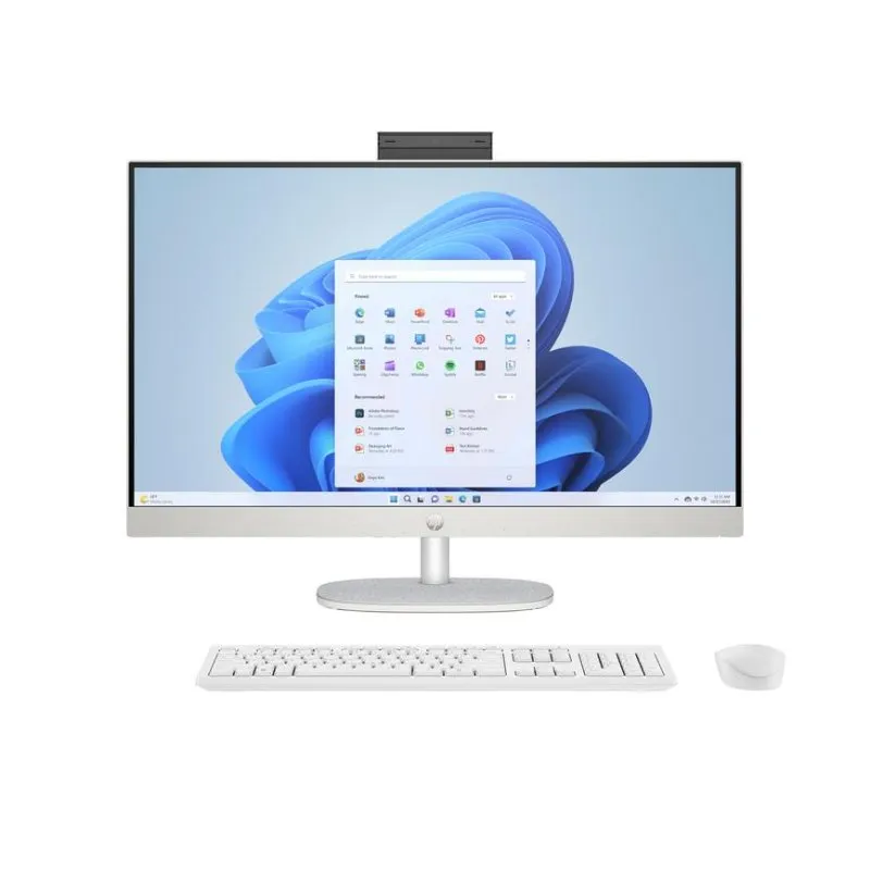 Ordenador HP 27-cr1010ns Intel Core Ultra 5-125U 16GB 512GB SSD 27" Blanco