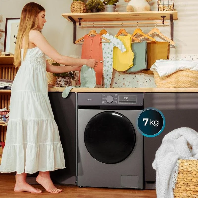 Lavadora Cecotec Bolero DressCode 7450 Inverter 7Kg Clase A-10% Inox - Imagen 2