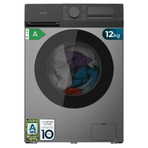 Lavadora Cecotec Bolero DressCode 12450 Inverter Steel 12Kg Clase A-20% Gris Oscuro