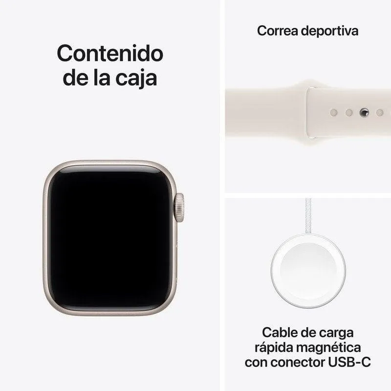 Smartwatch Apple Watch SE 3 GPS 40mm Blanco con correa S/M - Imagen 3