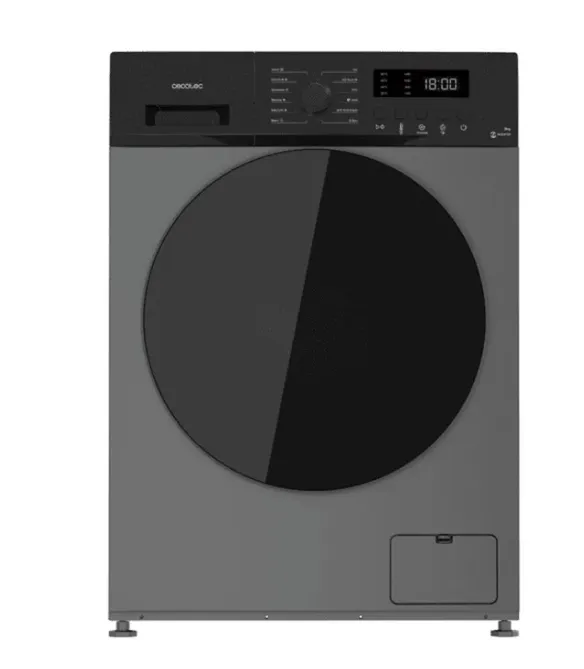Lavadora Cecotec Bolero Dresscode 9155 Inverter Steel 9Kg Clase A Gris Oscuro