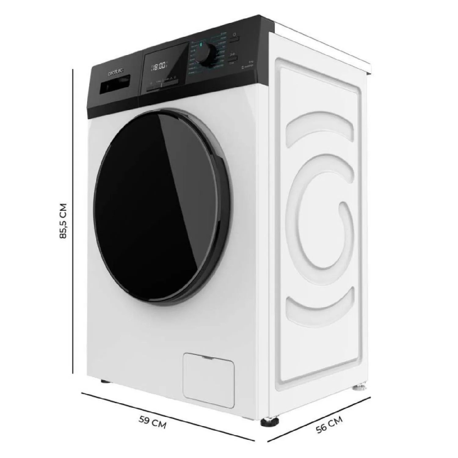Lavadora Cecotec Bolero Dresscode 8411 Inverter 8Kg Clase A Blanco - Imagen 3