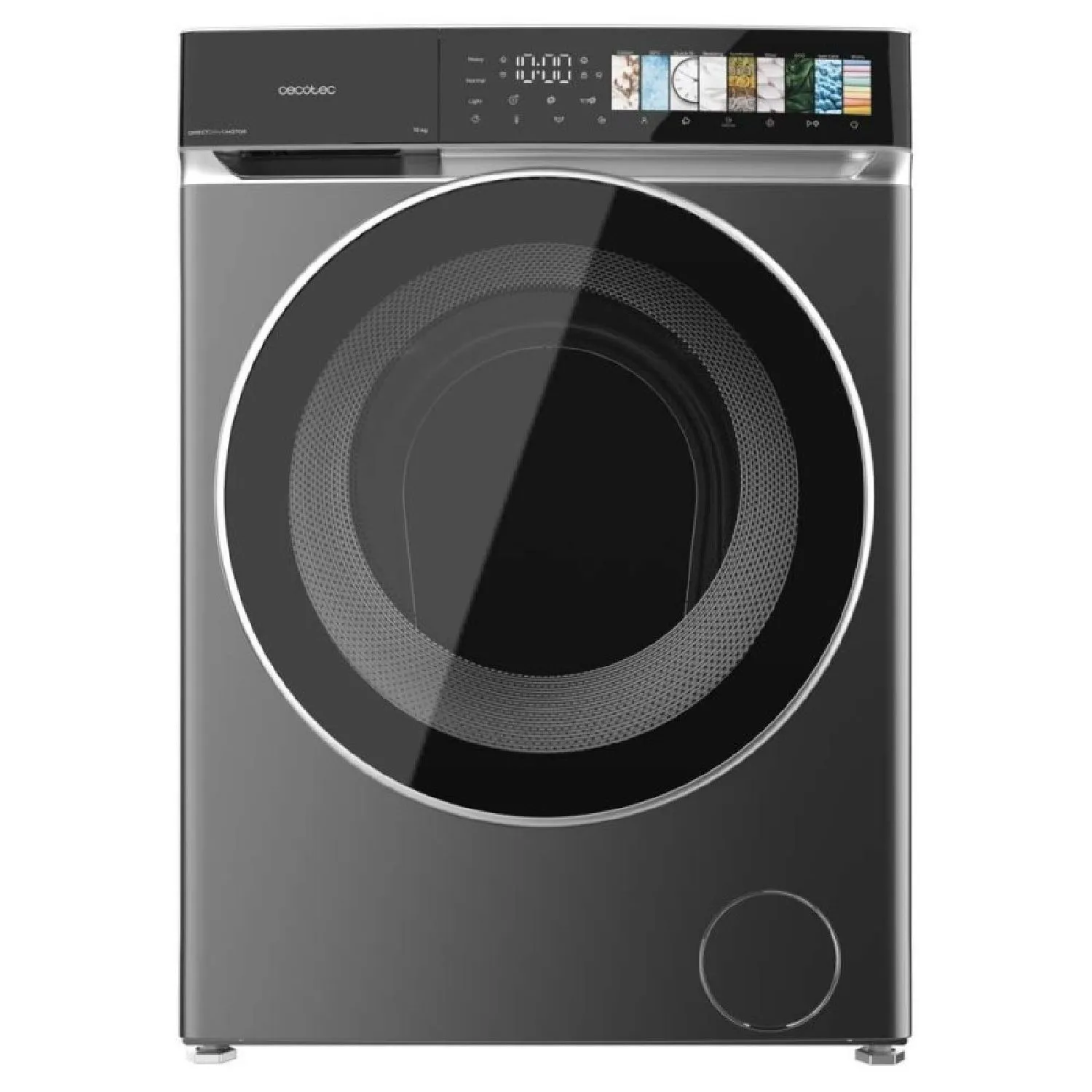 Lavadora Cecotec Bolero DressCode 10970 Direct Drive Steel 10Kg Clase A Gris Oscuro
