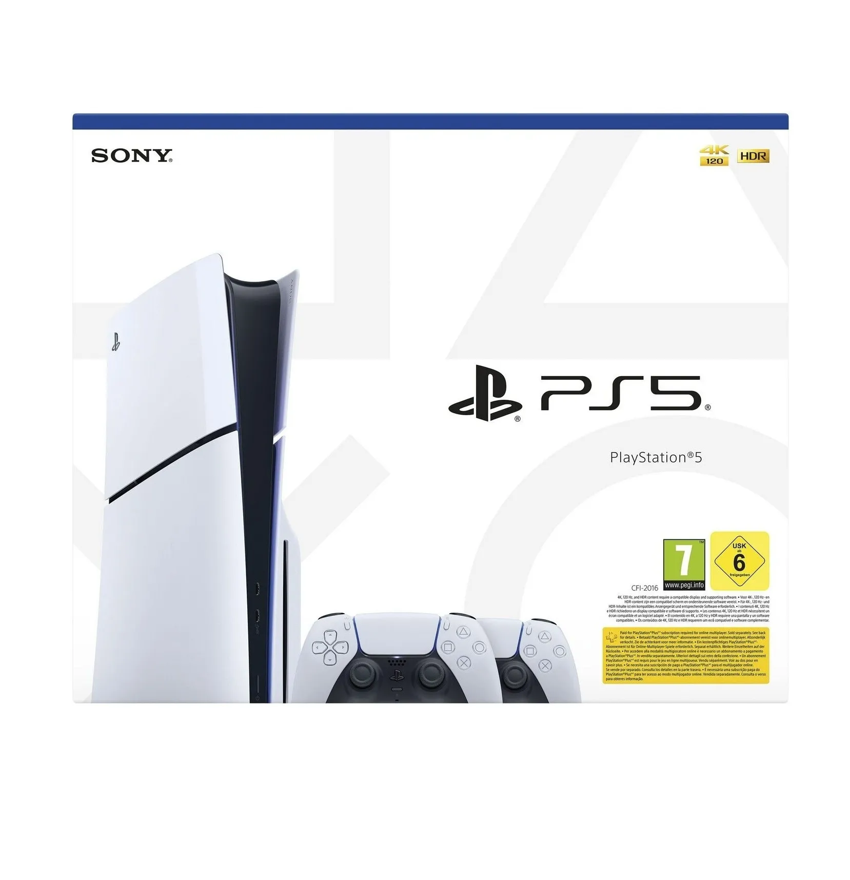 Consola Sony PlayStation 5 Slim Standard 1TB SSD Chasis E Blanco + 2 mandos DualSense