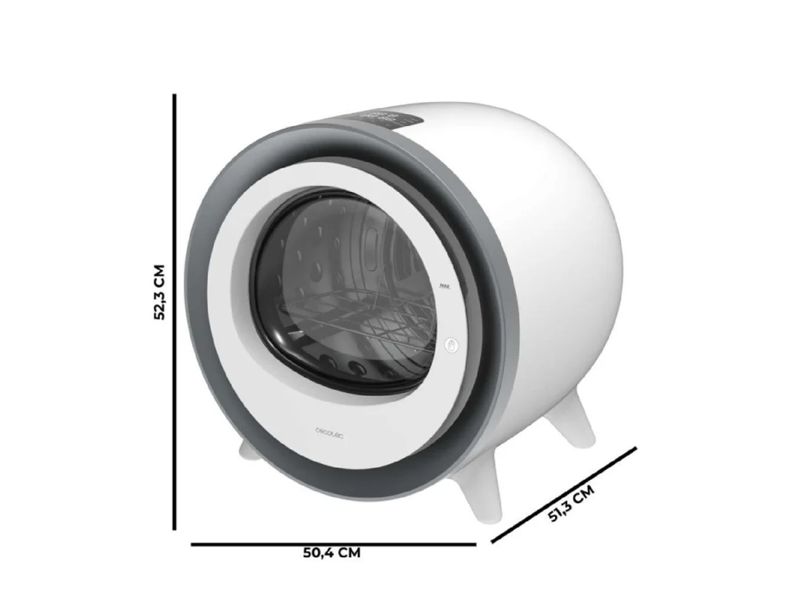Mini Secadora Cecotec Bolero DressCode Dry 3500V Silver 3Kg Clase A Blanco - Imagen 4