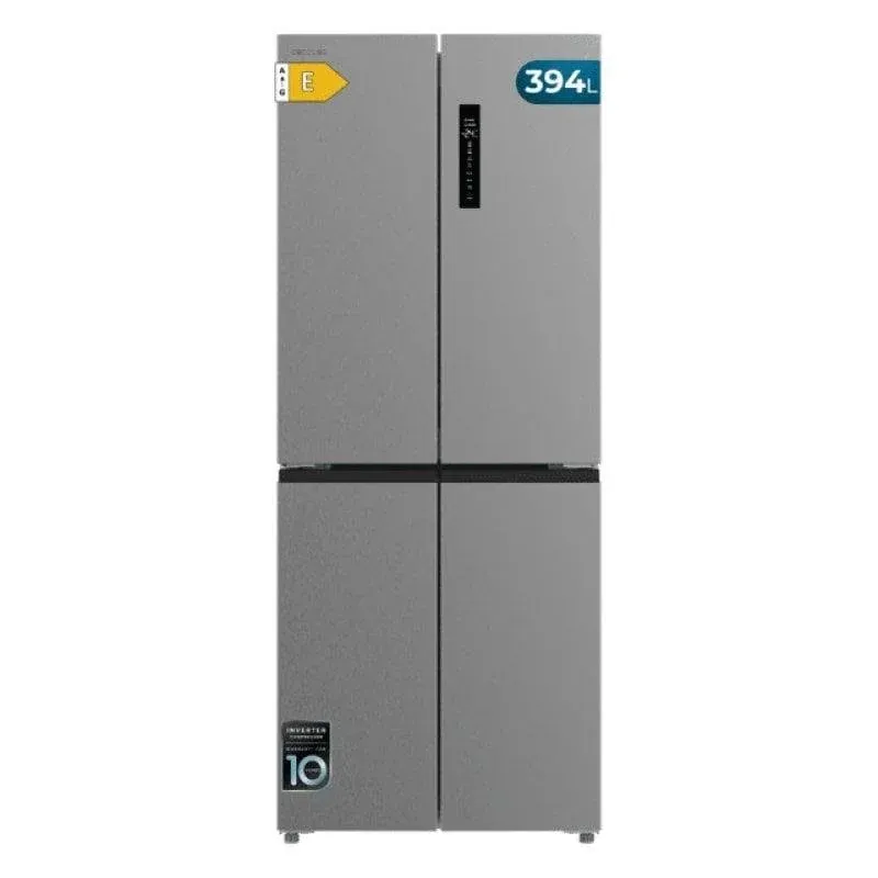 Frigorífico 4 Puertas Cecotec Bolero CoolMarket 4D 394 176cm 394L Clase E Inox