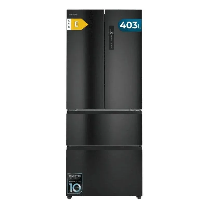 Frigorífico Cecotec Bolero CoolMarket F2D 403 185cm 403L Clase E Negro