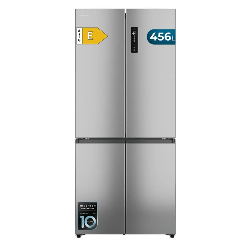 Frigorífico 4P Cecotec Bolero CoolMarket 4D 456 SBI 190cm 456L Clase E Inox