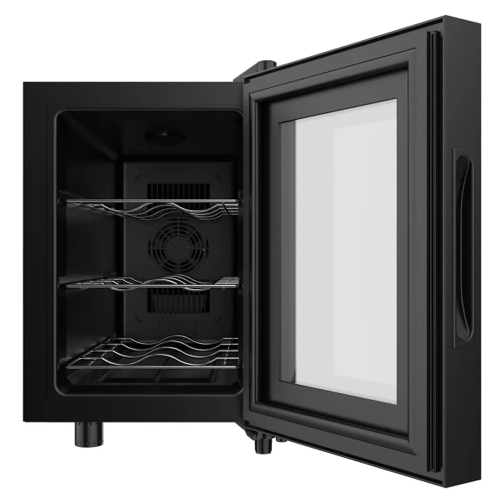 Vinoteca Cecotec Bolero GrandSommelier 600 CoolCrystal 39cm 6 Botellas Clase E Negro - Imagen 2