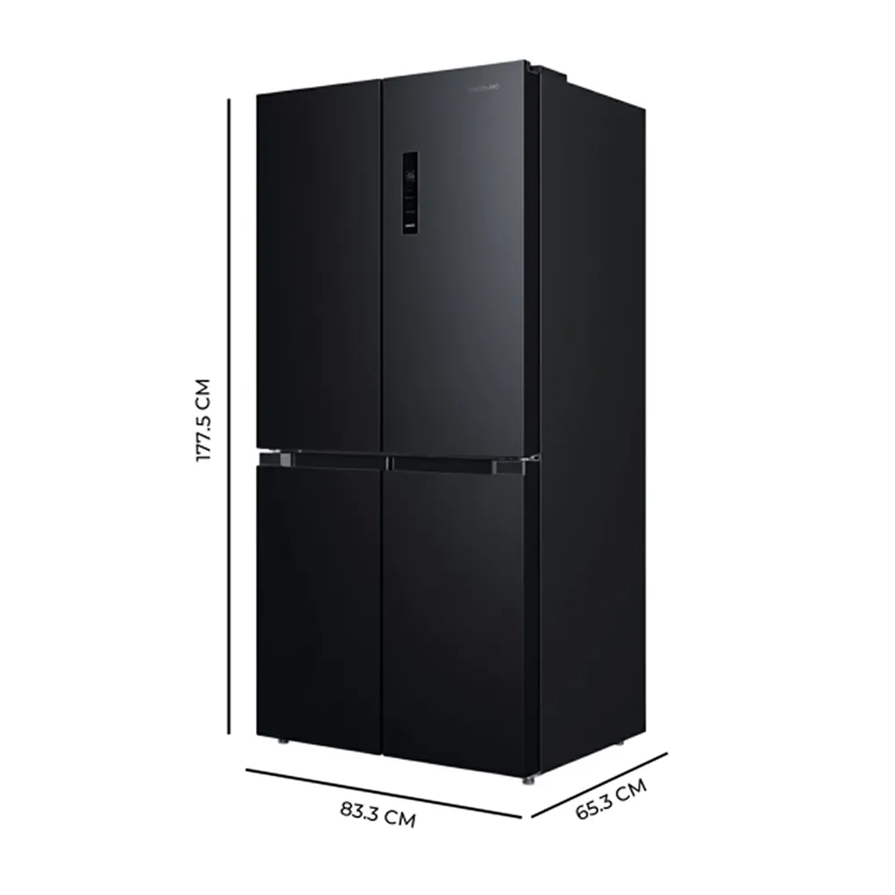 Frigorífico 4 Puertas Cecotec Bolero CoolMarket 4D 474 Dark 177.5cm 474L Clase E Negro - Imagen 2