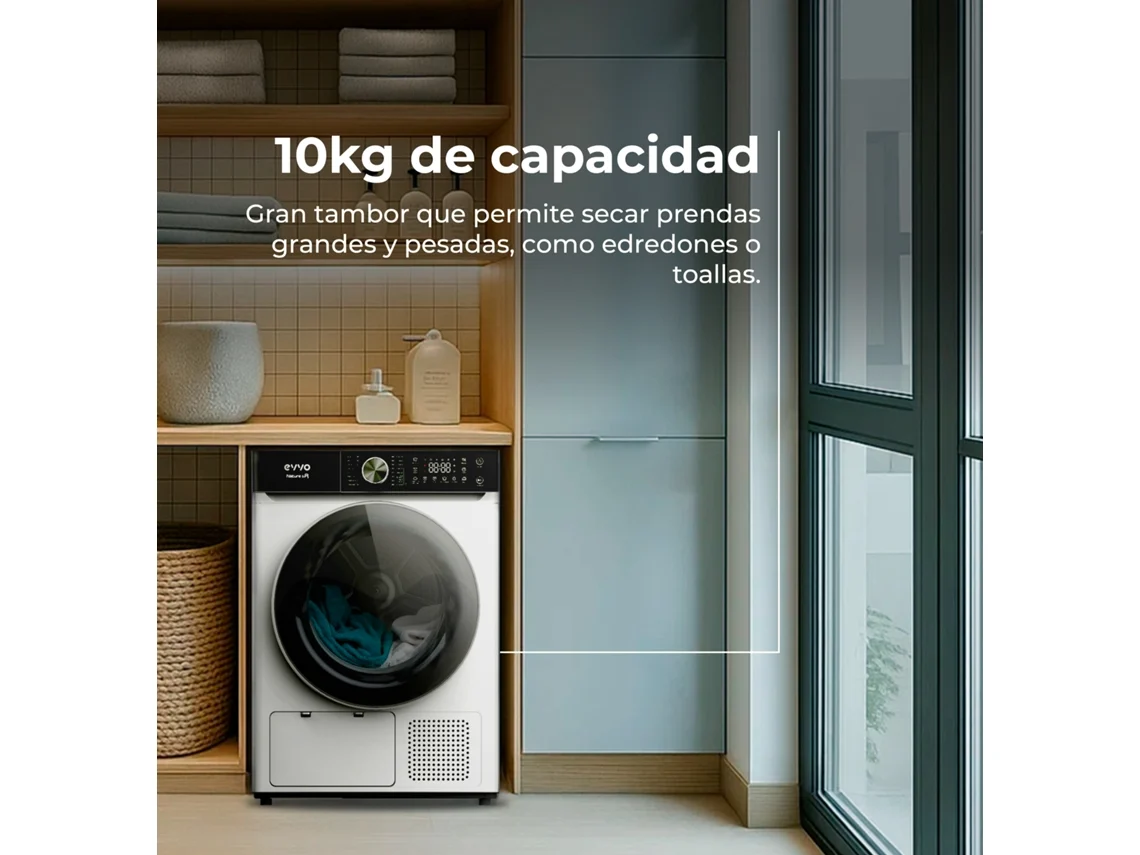 Secadora EVVO SR10 10Kg Clase E Blanco - Imagen 3