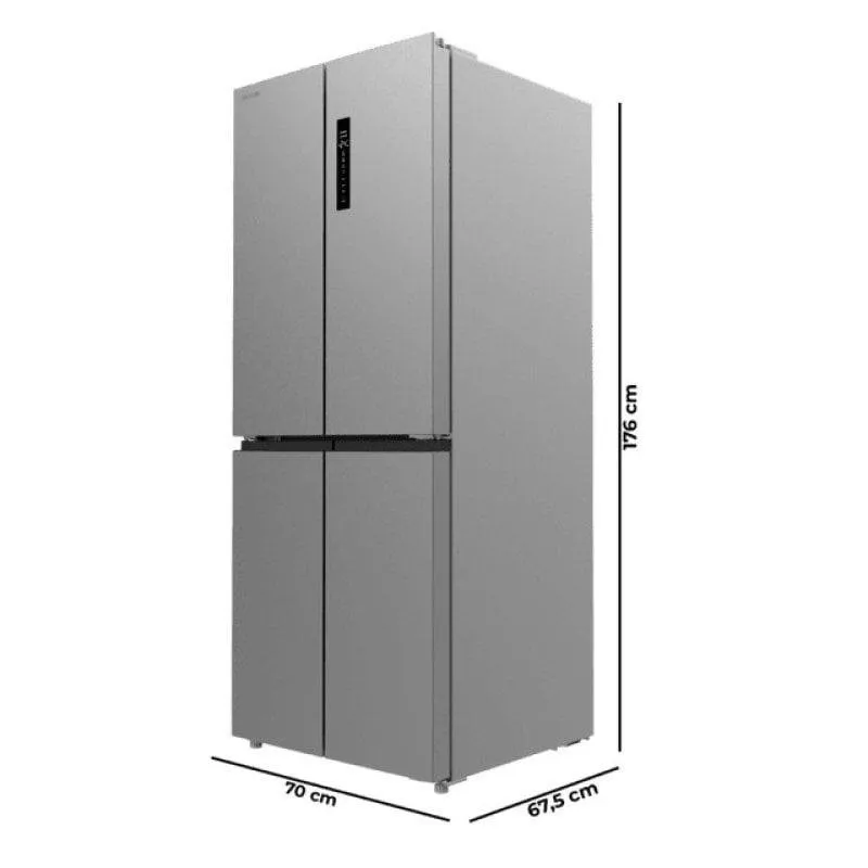 Frigorífico 4 Puertas Cecotec Bolero CoolMarket 4D 394 176cm 394L Clase E Inox - Imagen 2