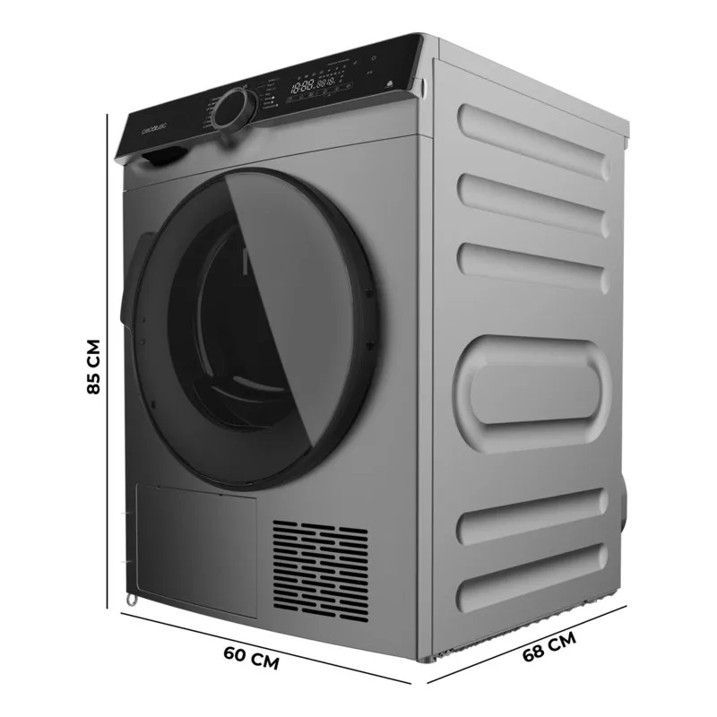 Secadora Cecotec Bolero DressCode Dry 10505 Inverter 10Kg Clase C Gris Oscuro - Imagen 3