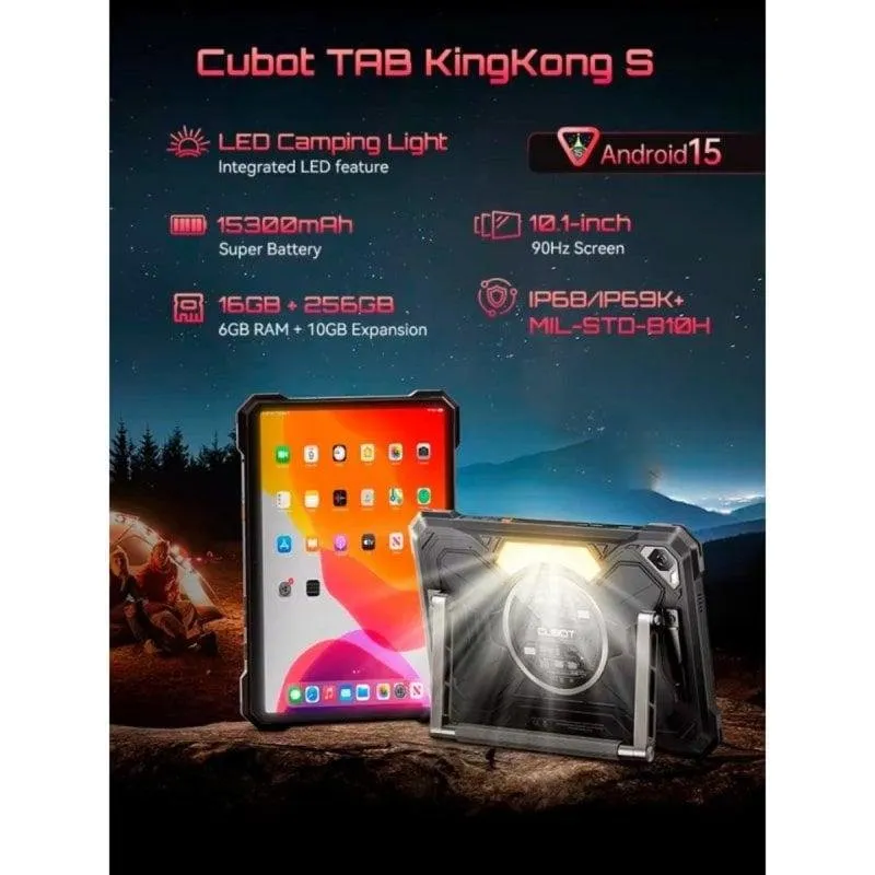 Tablet Cubot Tab KingKong S 4G 6GB 256GB 10,1" Negro - Imagen 3
