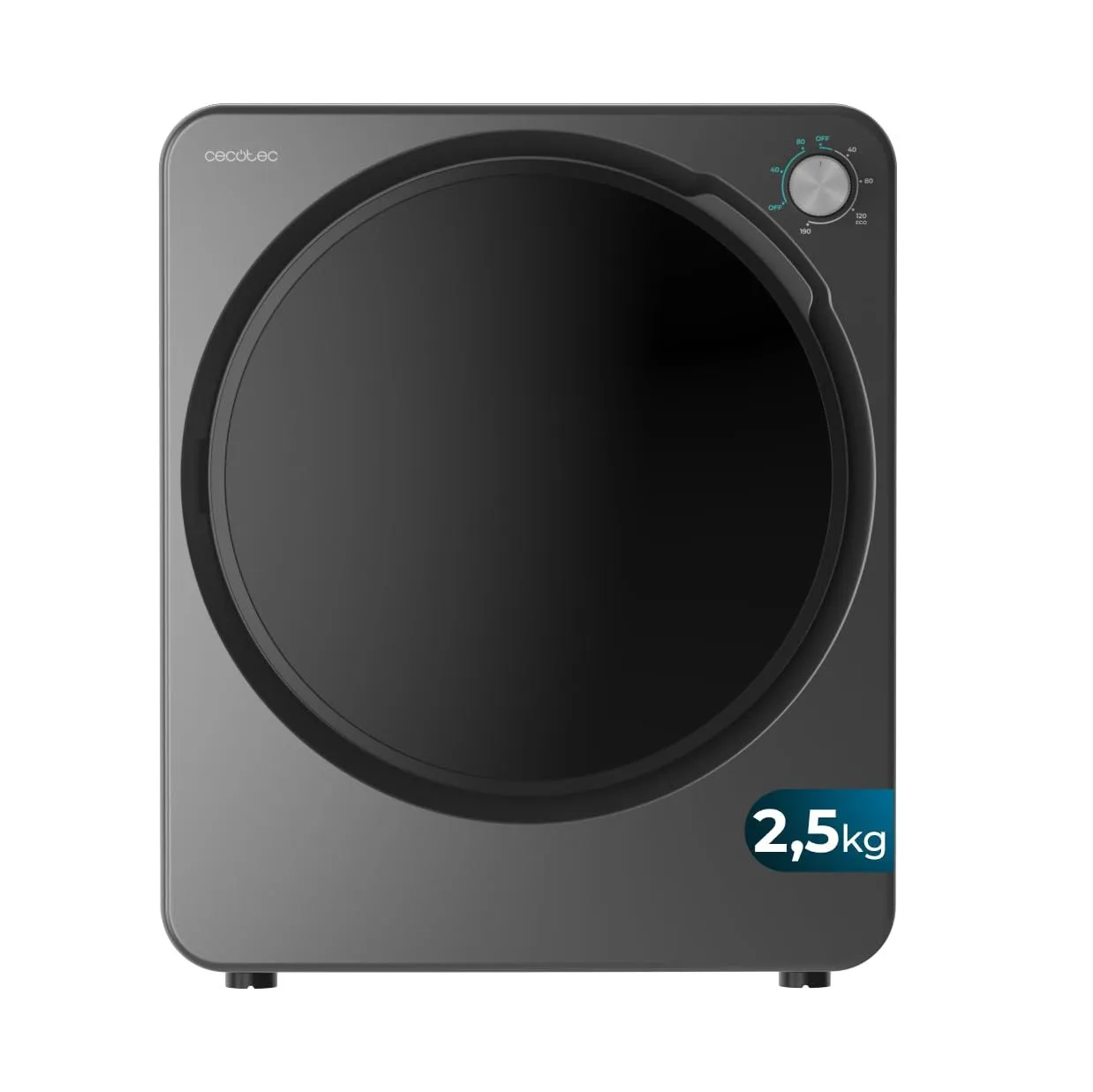 Mini Secadora Cecotec Bolero DressCode Dry 3150V Dark 2.5Kg Clase G Gris Oscuro