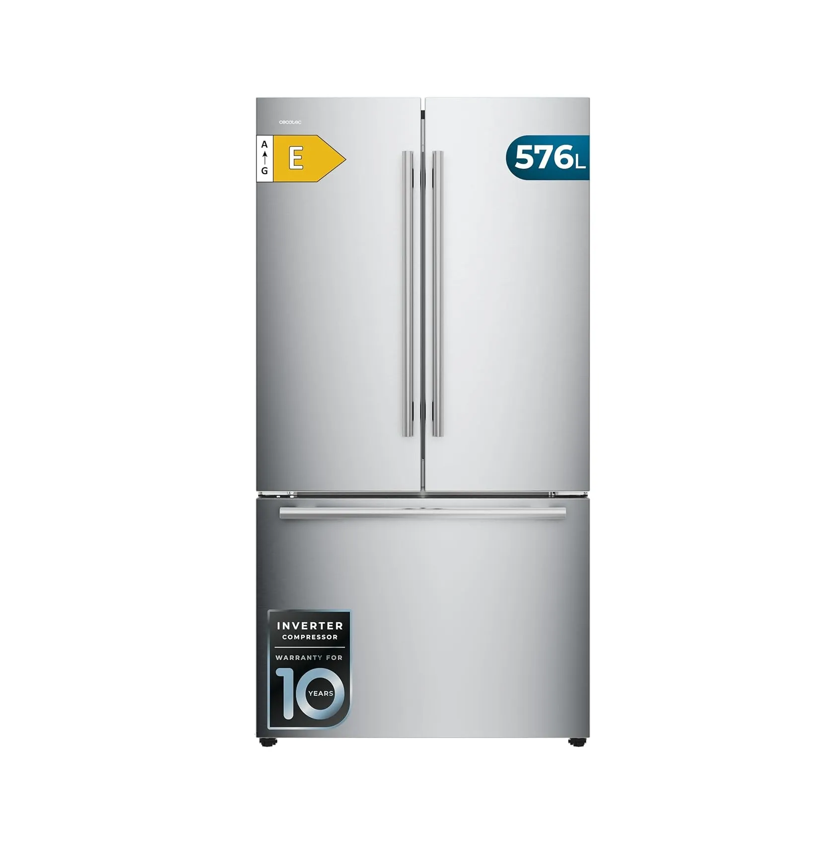 Frigorífico Americano Bolero CoolMarket FD 576 178cm 576L Clase E Inox