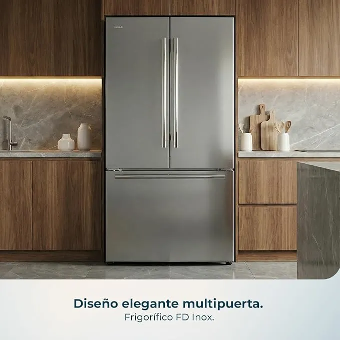 Frigorífico Americano Bolero CoolMarket FD 576 178cm 576L Clase E Inox - Imagen 3