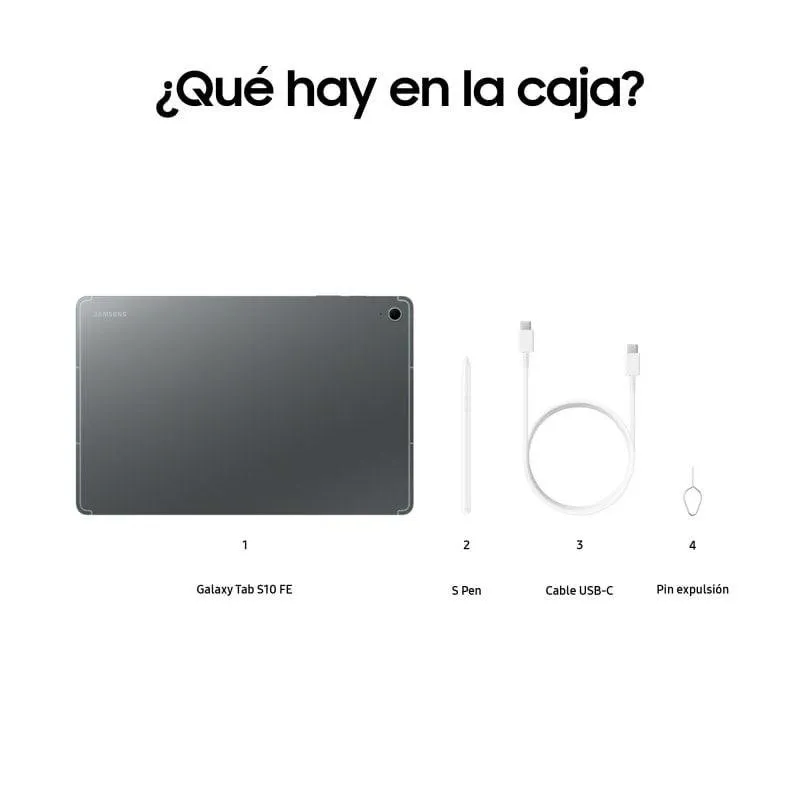 Tablet Samsung Galaxy Tab S10 FE Plus WiFi 8GB 128GB 13,1"Gris - Imagen 3