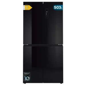 Frigorífico 4 Puertas Cecotec Bolero CoolMarket 4D 503 Black Glass 177.5cm 503L Clase E Negro