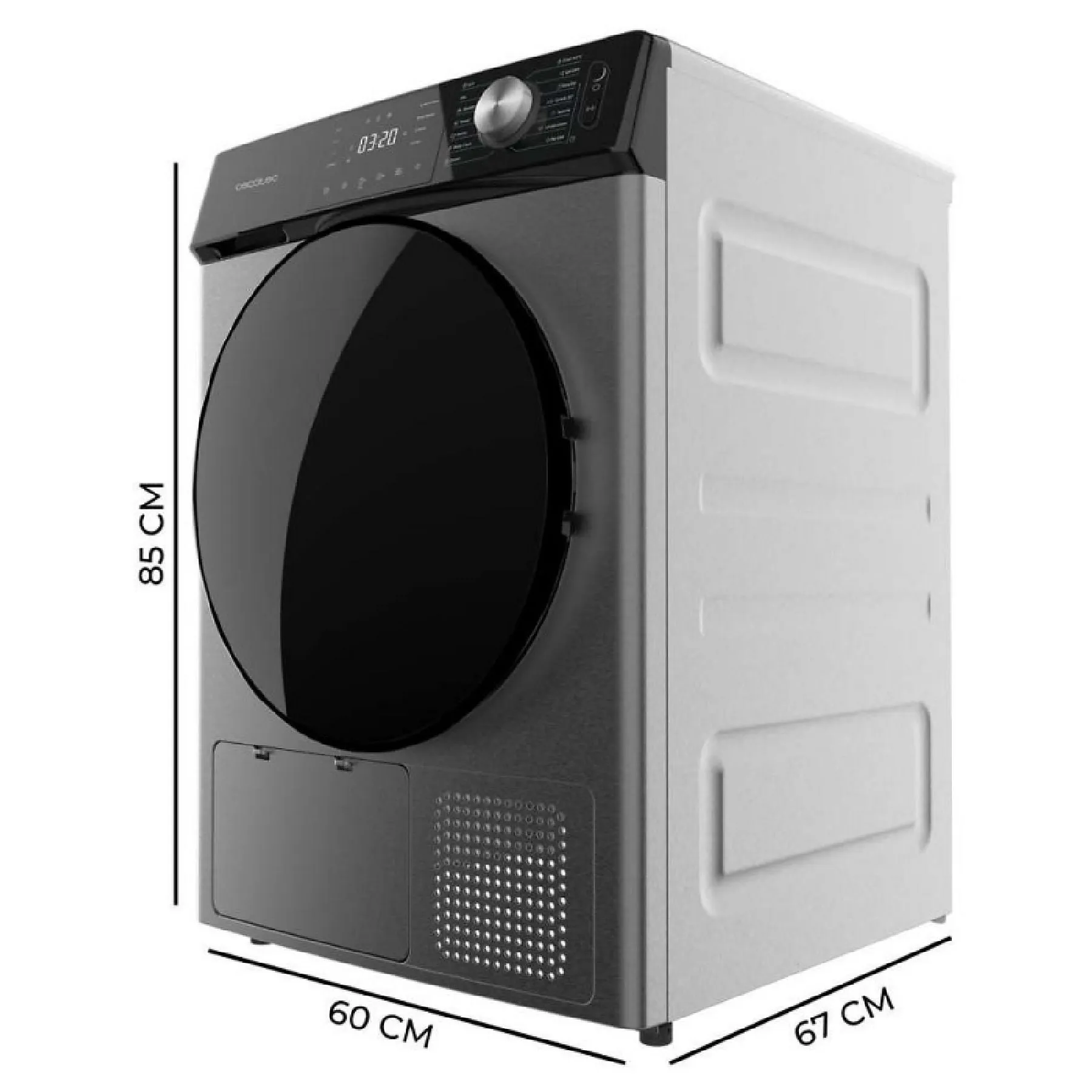Secadora Cecotec Bolero DressCode Dry 10355 Steel 10Kg Clase A++ Inox - Imagen 3