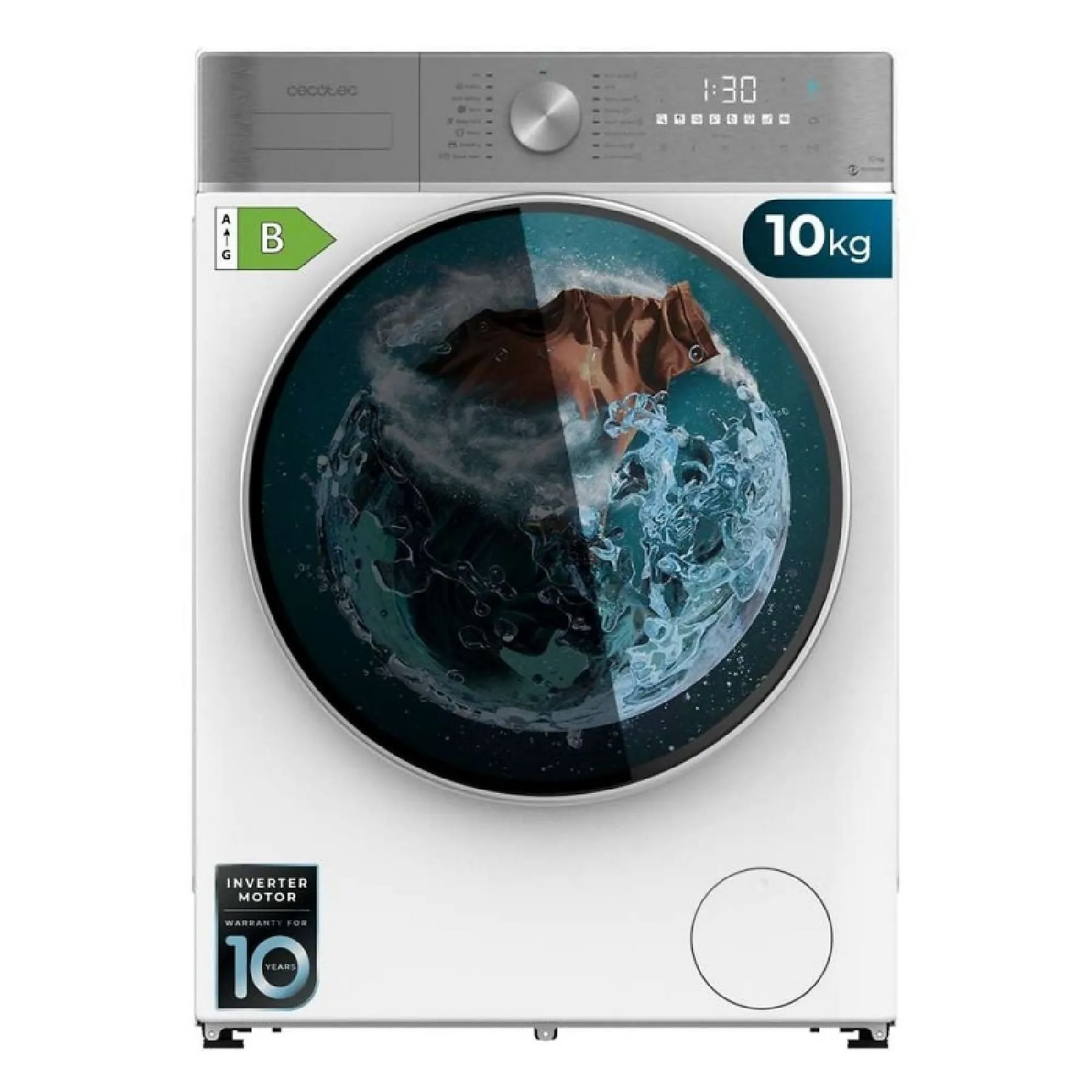 Lavasecadora Cecotec Bolero Wash&Dry 10680 Inverter 10/6Kg Clase B Blanco
