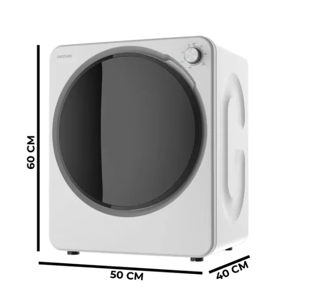 Mini Secadora Cecotec Bolero DressCode Dry 3150V 2.5Kg Clase G Blanco - Imagen 2