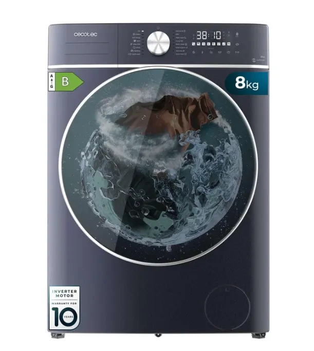 Lavasecadora Cecotec Bolero Wash&Dry 8580 Inverter Titanium 8/5Kg Clase B Azul Oscuro