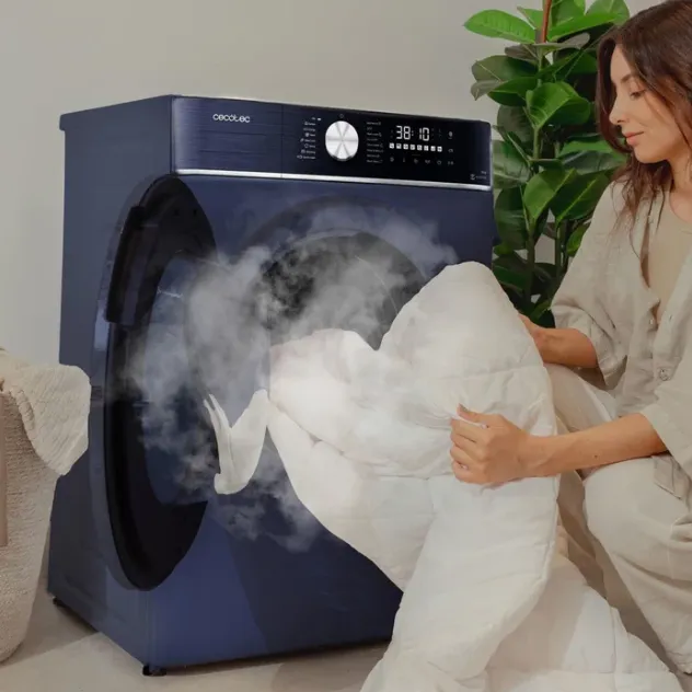 Lavasecadora Cecotec Bolero Wash&Dry 8580 Inverter Titanium 8/5Kg Clase B Azul Oscuro - Imagen 3