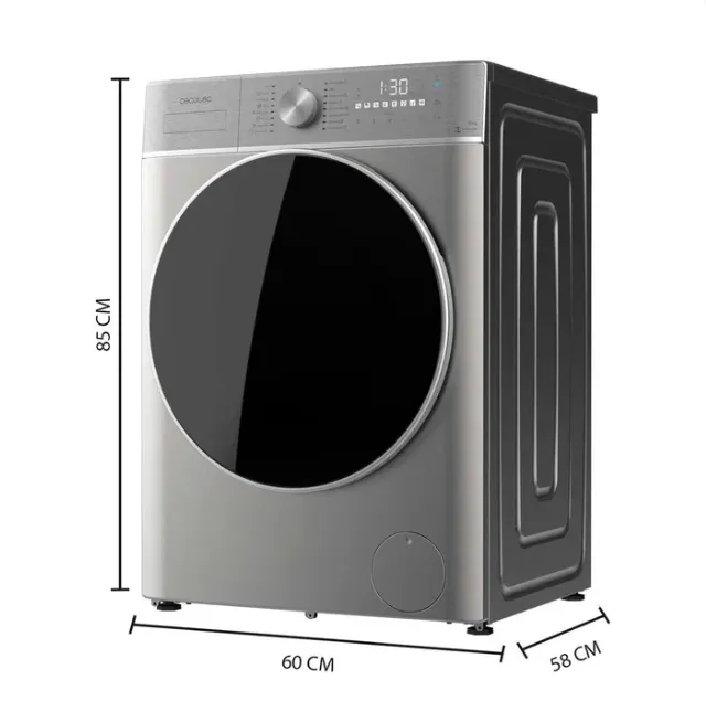 Lavasecadora Cecotec Bolero Wash&Dry 10680 Inverter Steel 10/6Kg Clase A Gris - Imagen 3