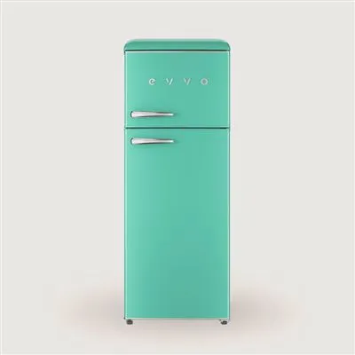 Frigorífico Evvo F45G Retro 148.5cm 215L Clase E Verde Claro
