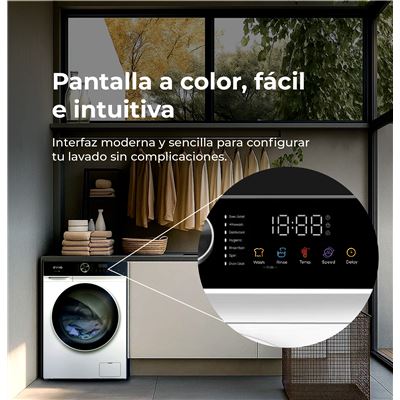 Lavadora EVVO Nova P10 10Kg Clase A Blanco - Imagen 2