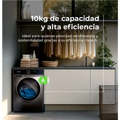 Lavadora EVVO Nova P10X 10Kg Clase A Inox - Imagen 2