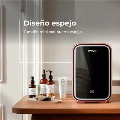 Frigorífico Mini Evvo F6P Beauty 48.5cm 6L Rosa Claro - Imagen 3