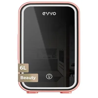 Frigorífico Mini Evvo F6P Beauty 48.5cm 6L Rosa Claro