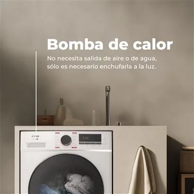 Secadora EVVO Nature S8X D 8Kg Clase D Inox - Imagen 2