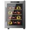 Vinoteca Cecotec Bolero GrandSommelier 1255 CoolWood 47.7cm 12 Botellas Clase E Inox