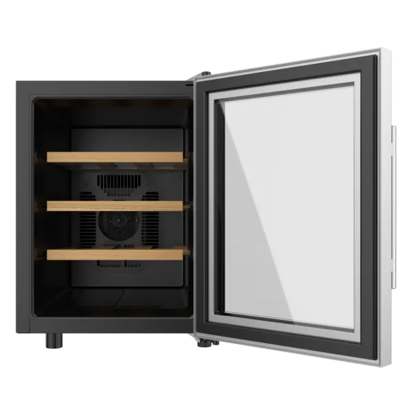 Vinoteca Cecotec Bolero GrandSommelier 1255 CoolWood 47.7cm 12 Botellas Clase E Inox - Imagen 2