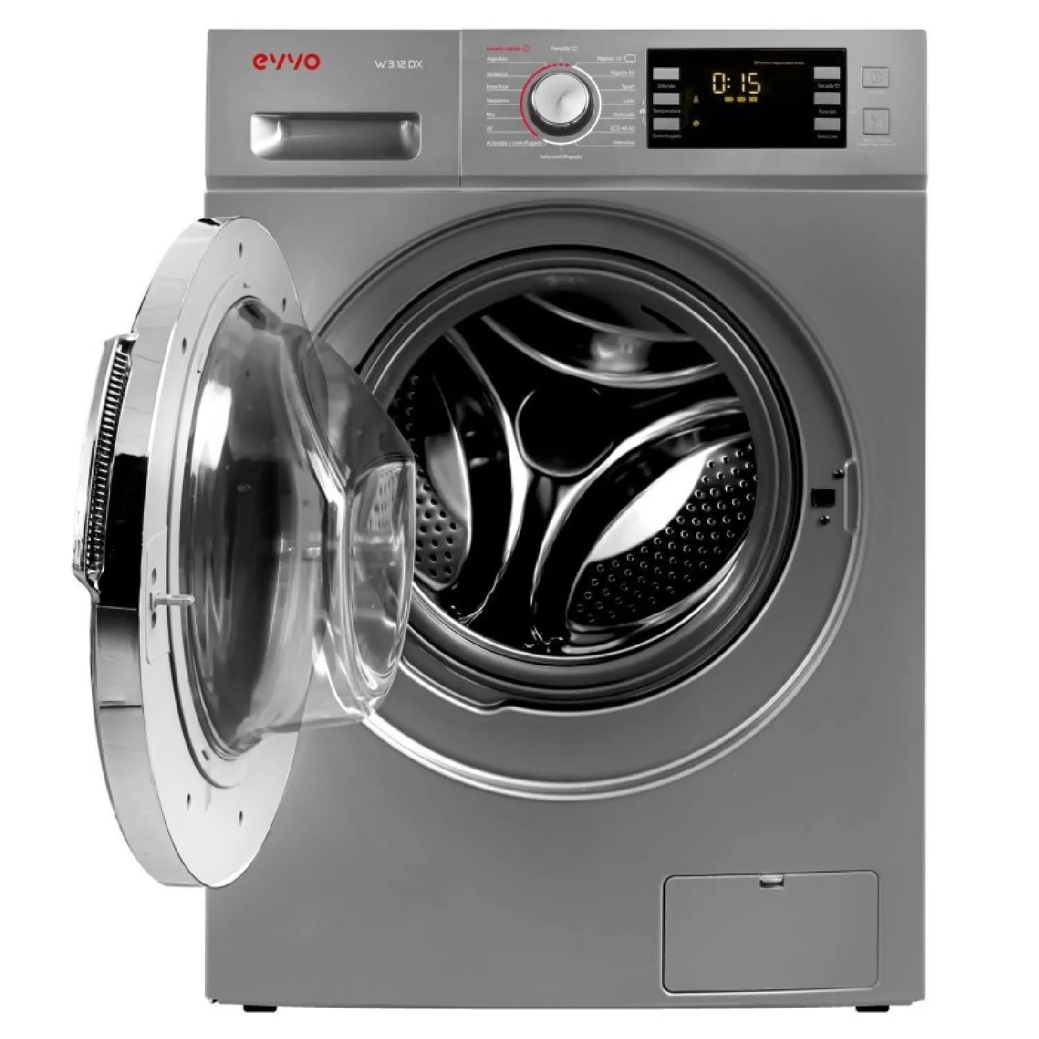 Lavadora EVVO W3.12dx 12Kg Clase B Inox - Imagen 2