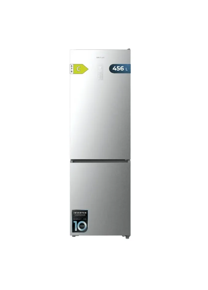 Frigorífico Cecotec Bolero CoolMarket Combi 456 201cm 456L Clase C Inox