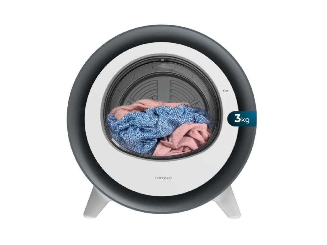Mini Secadora Cecotec Bolero DressCode Dry 3500V Silver 3Kg Clase A Blanco