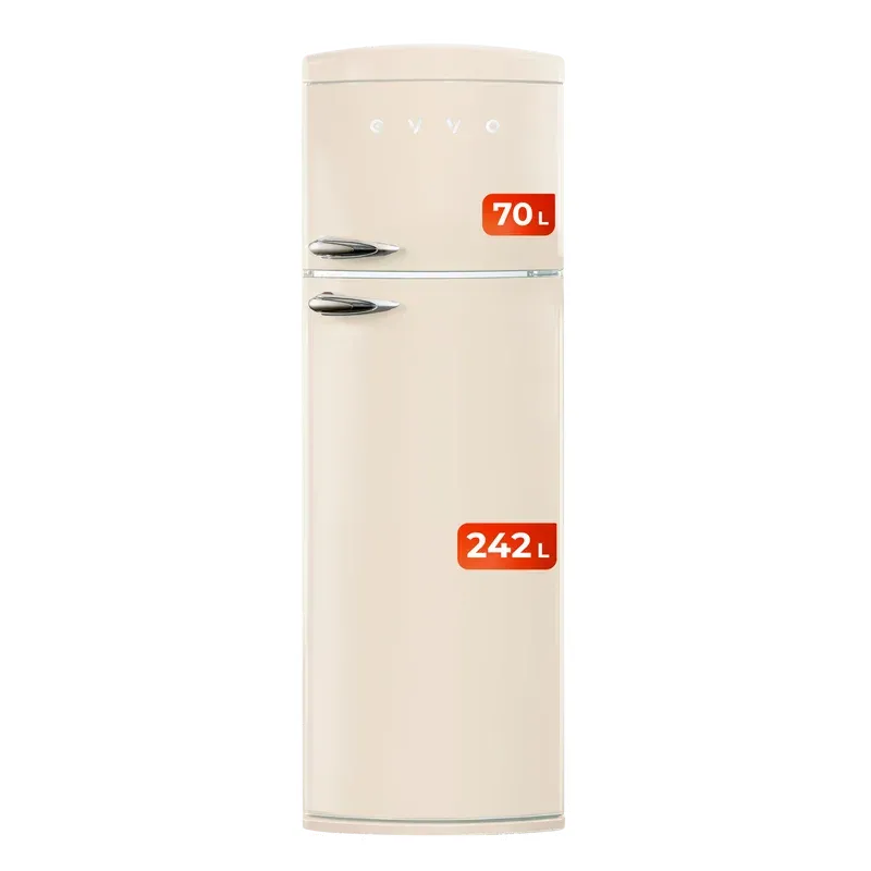 Frigorífico Evvo F50BG Retro 179.5cm 312L Clase E Beige