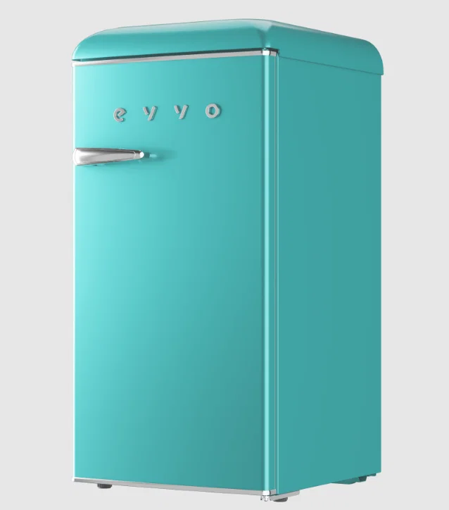 Frigorífico Mini Evvo F25G Retro 44.7cm 90L Clase F Verde Claro - Imagen 3