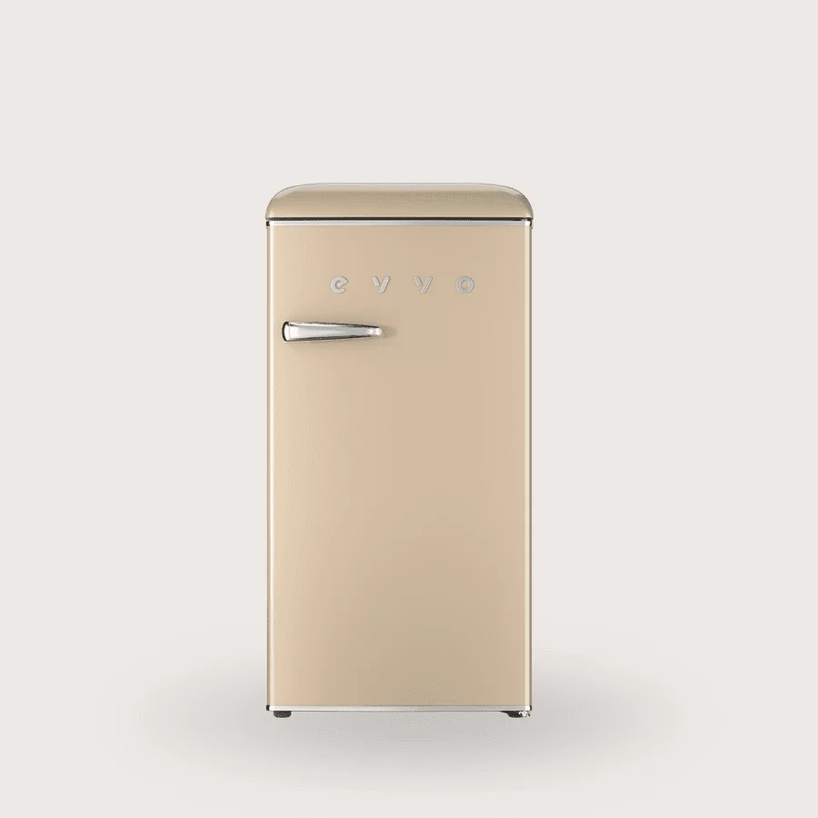 Frigorífico Mini Evvo F25BG Retro 44.7cm 90L Clase F Beige